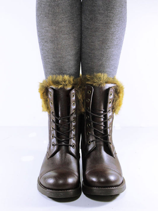 Isolierte Aviator-Stiefel | Vegane Winterstiefel