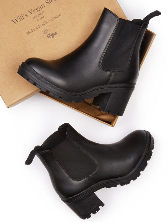Booties mit Laufsohle | Vegane Stiefel