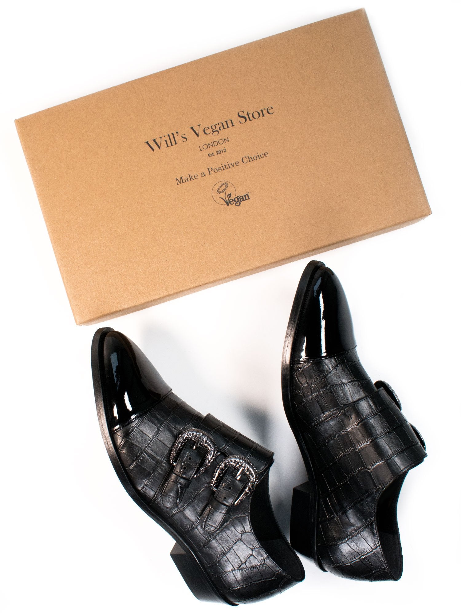 Mock Croc Mönchsriemen | Will's Vegan Shop