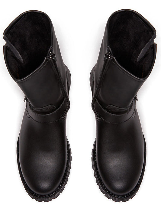 Mittellange Moto-Stiefel | Vegane Stiefel