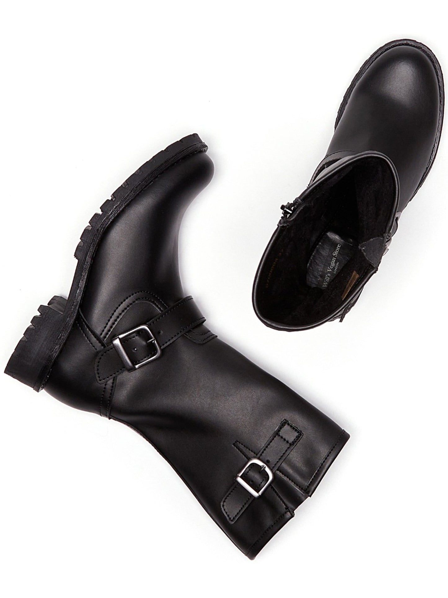Mittellange Moto-Stiefel | Will's Vegan Shop
