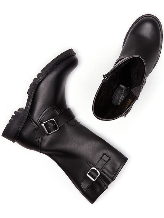 Mittellange Moto-Stiefel | Vegane Stiefel