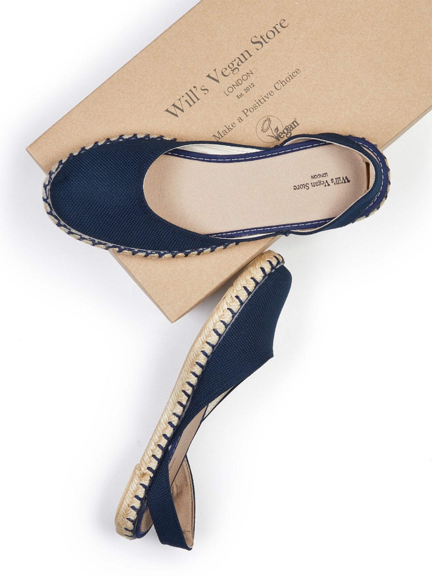 Recycelte Espadrille Slingbacks | Will's Vegan Shop