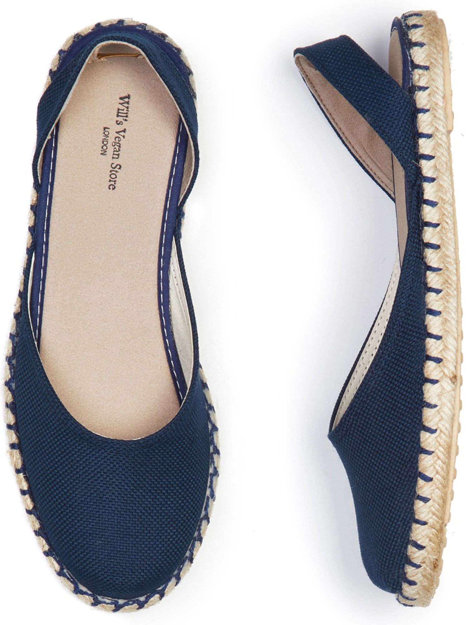 Recycelte Espadrille Slingbacks | Will's Vegan Shop