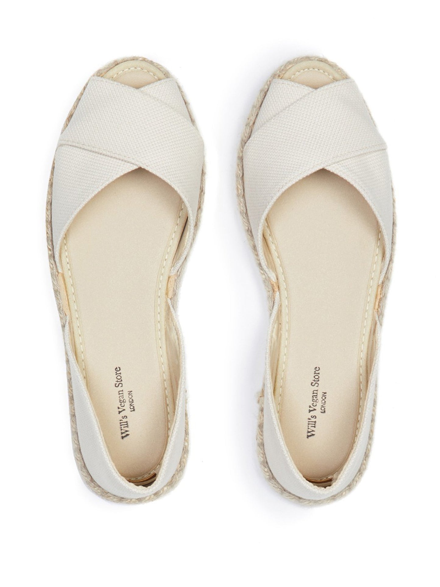 Recycelte Espadrille mit überkreuzten Riemen | Will's Vegan Shop