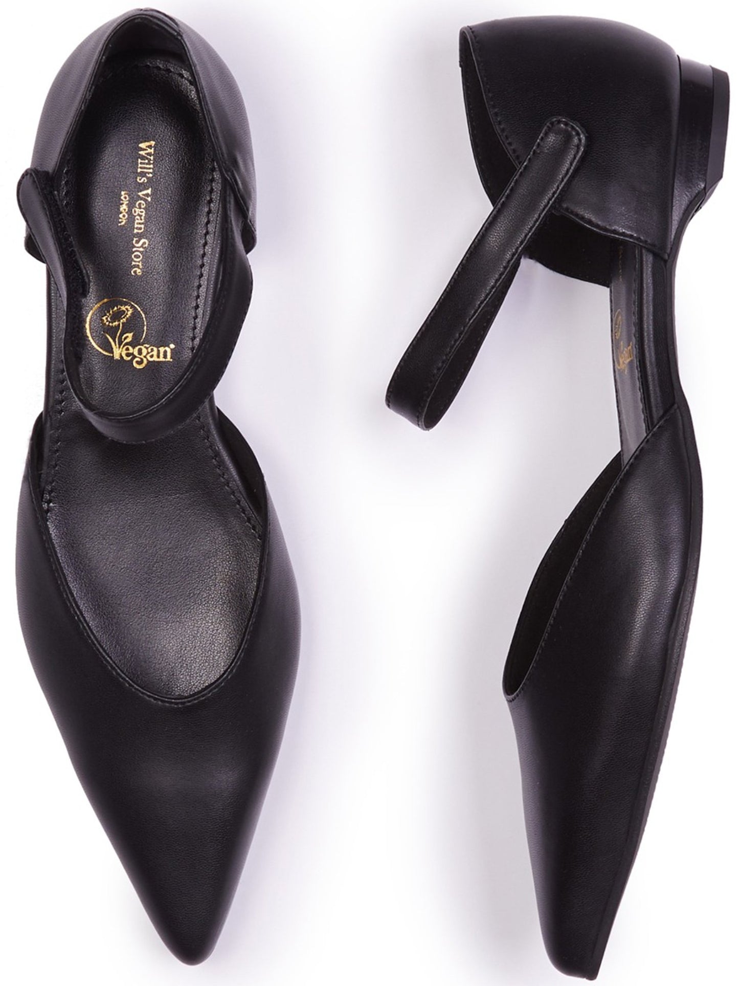 Flache Schuhe mit spitzer Zehe | Will's Vegan Shop