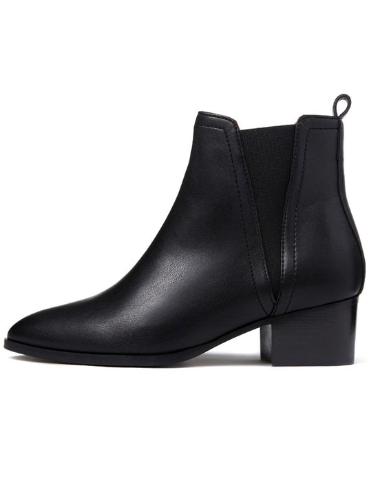 Spitz zulaufende Chelsea-Stiefel | Vegane Stiefel