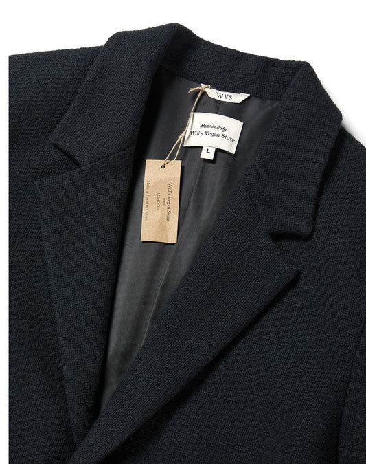 Strukturierter Mantel aus veganer Wolle | Vegane Mäntel und Jacken