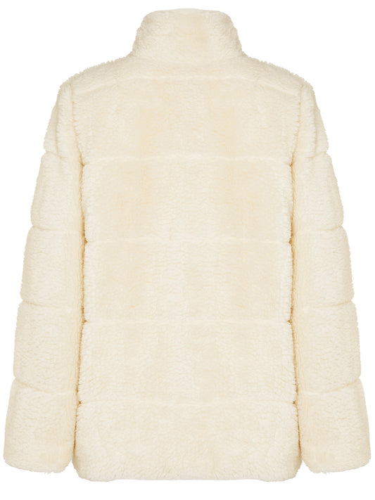 Recycelte Teddy-Pufferjacke | Vegane Daunenjacken