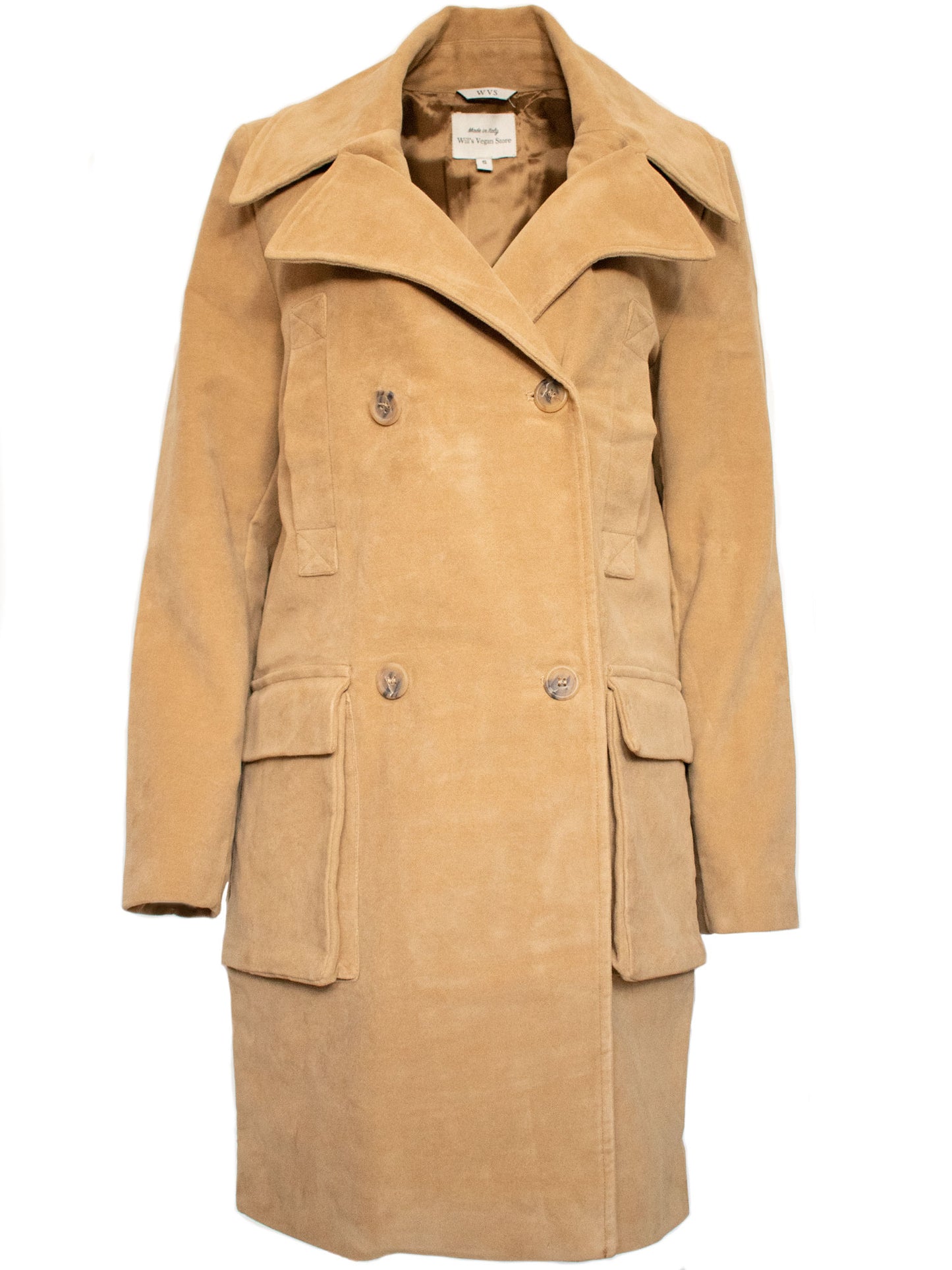 Manteau en laine vegan grande taille