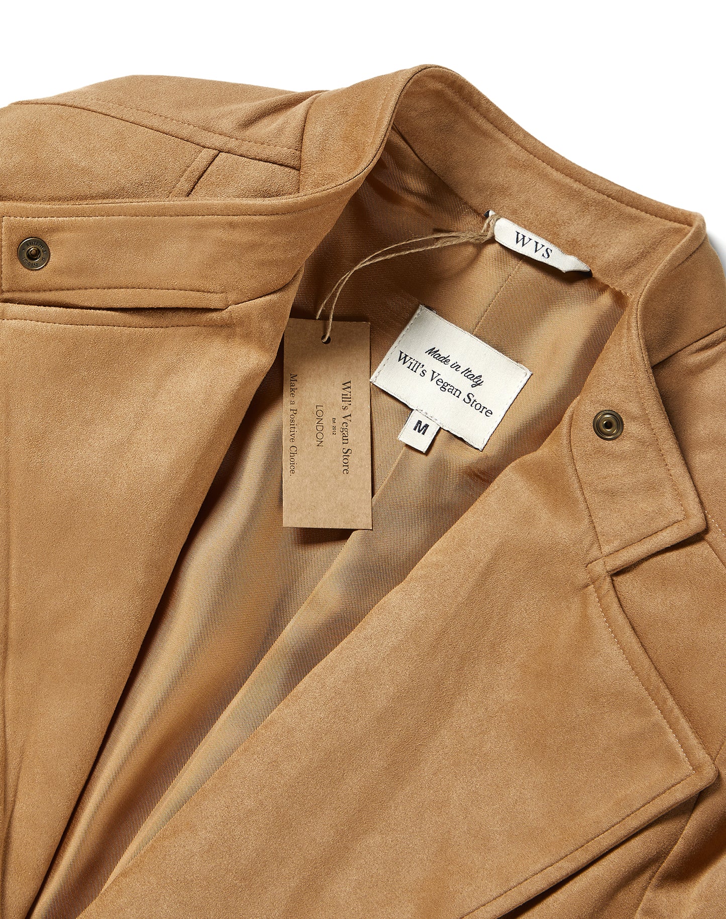 Veste en daim végétalien