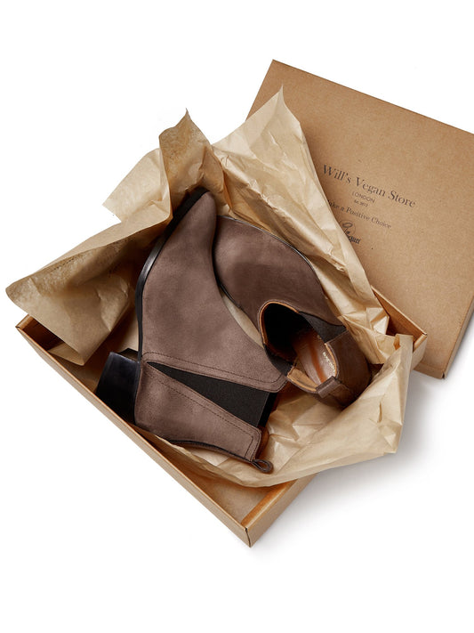 Spitz zulaufende Chelsea-Stiefel | Vegane Stiefel