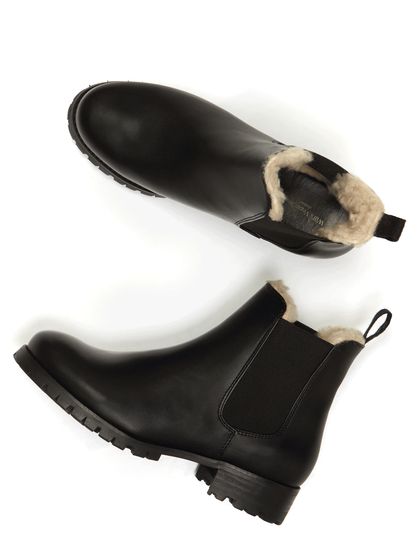 Luxe isolierte Chelsea-Stiefel mit tiefem Profil