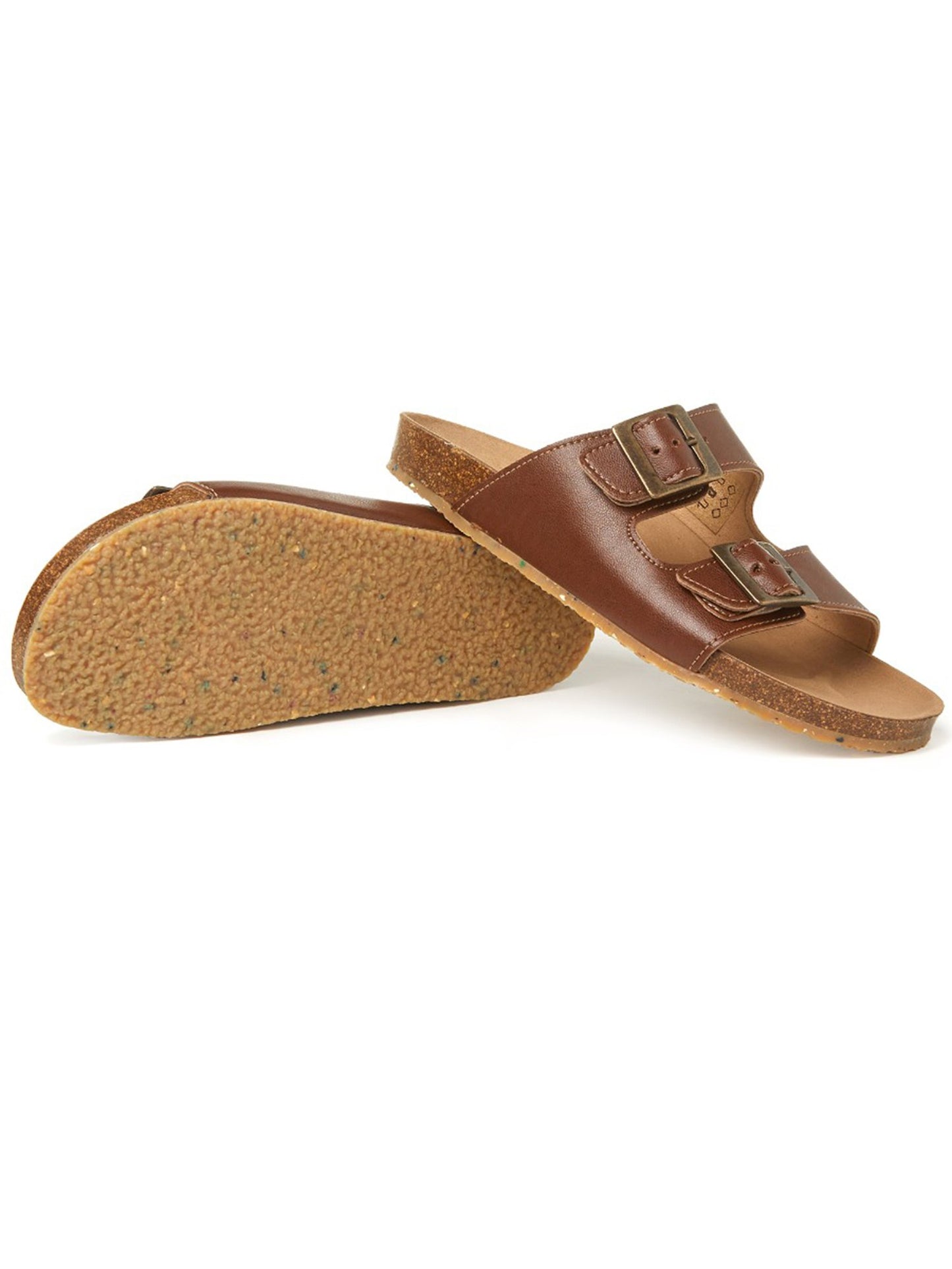 Zwei-Riemen-Fußbett-Sandalen | Will's Vegan Shop