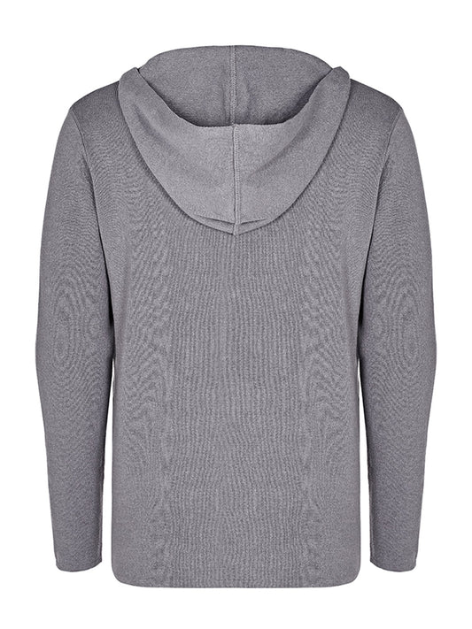 Recycelter Kapuzenstrickpullover mit Reißverschluss | Vegane Strickwaren