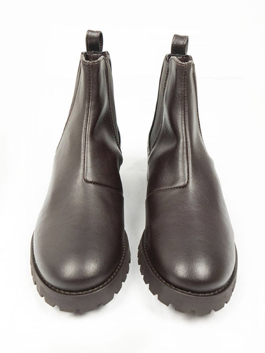 Chelsea-Stiefel mit tiefem Profil | Vegane Stiefel