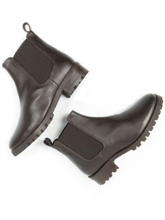 Chelsea-Stiefel mit tiefem Profil | Vegane Stiefel
