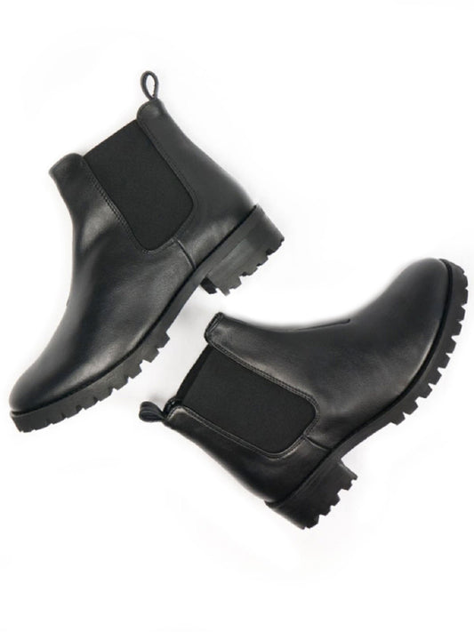 Chelsea-Stiefel mit tiefem Profil | Vegane Stiefel