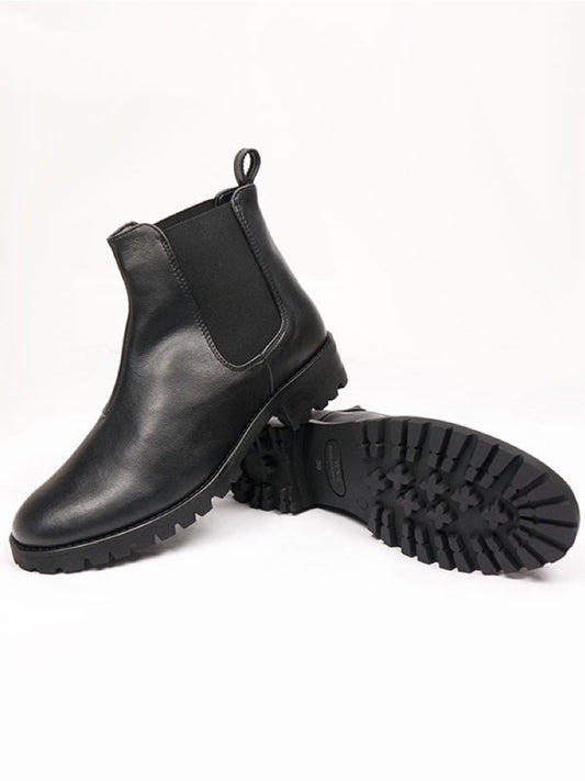 Chelsea-Stiefel mit tiefem Profil | Vegane Stiefel