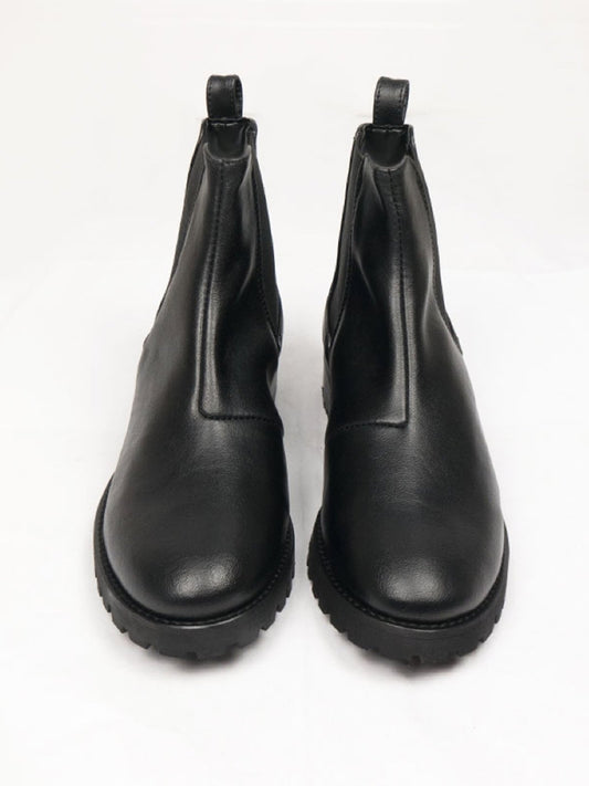 Chelsea-Stiefel mit tiefem Profil | Vegane Stiefel