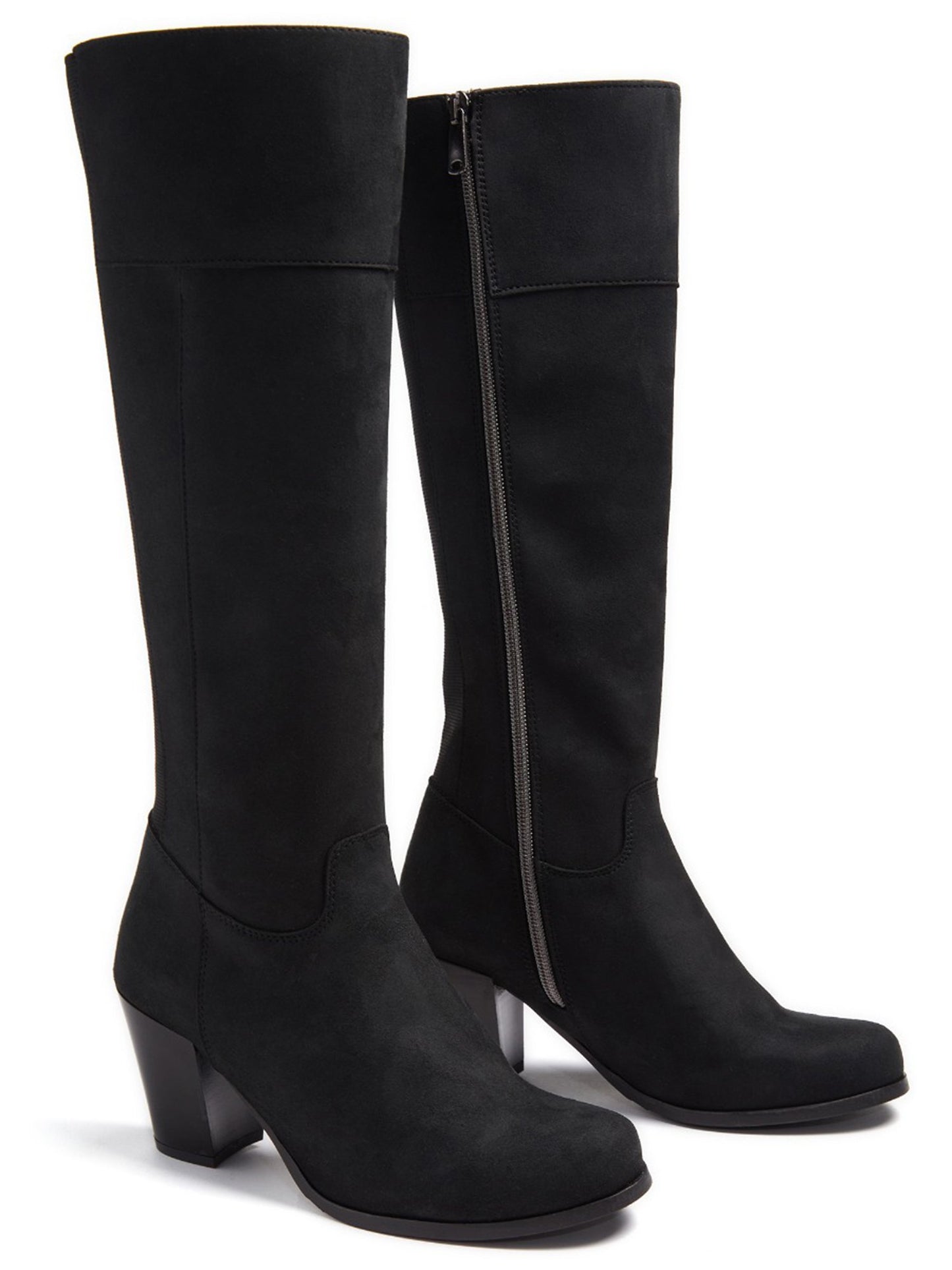 Kniehohe Stiefel mit Absatz | Will's Vegan Shop