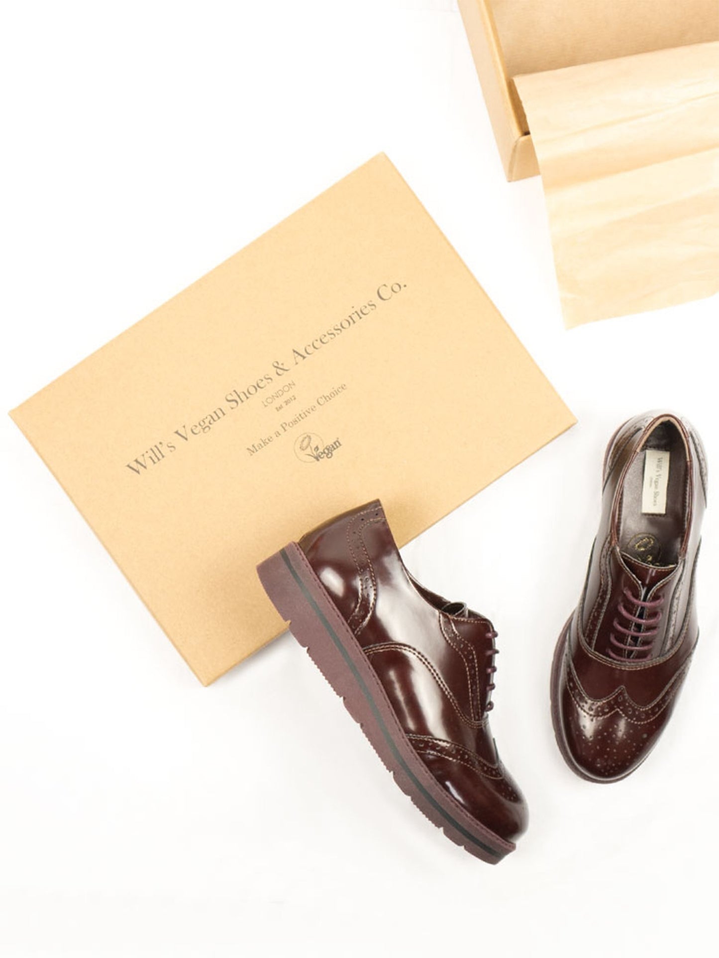 Flatform Brogues | Will's Vegan Shop