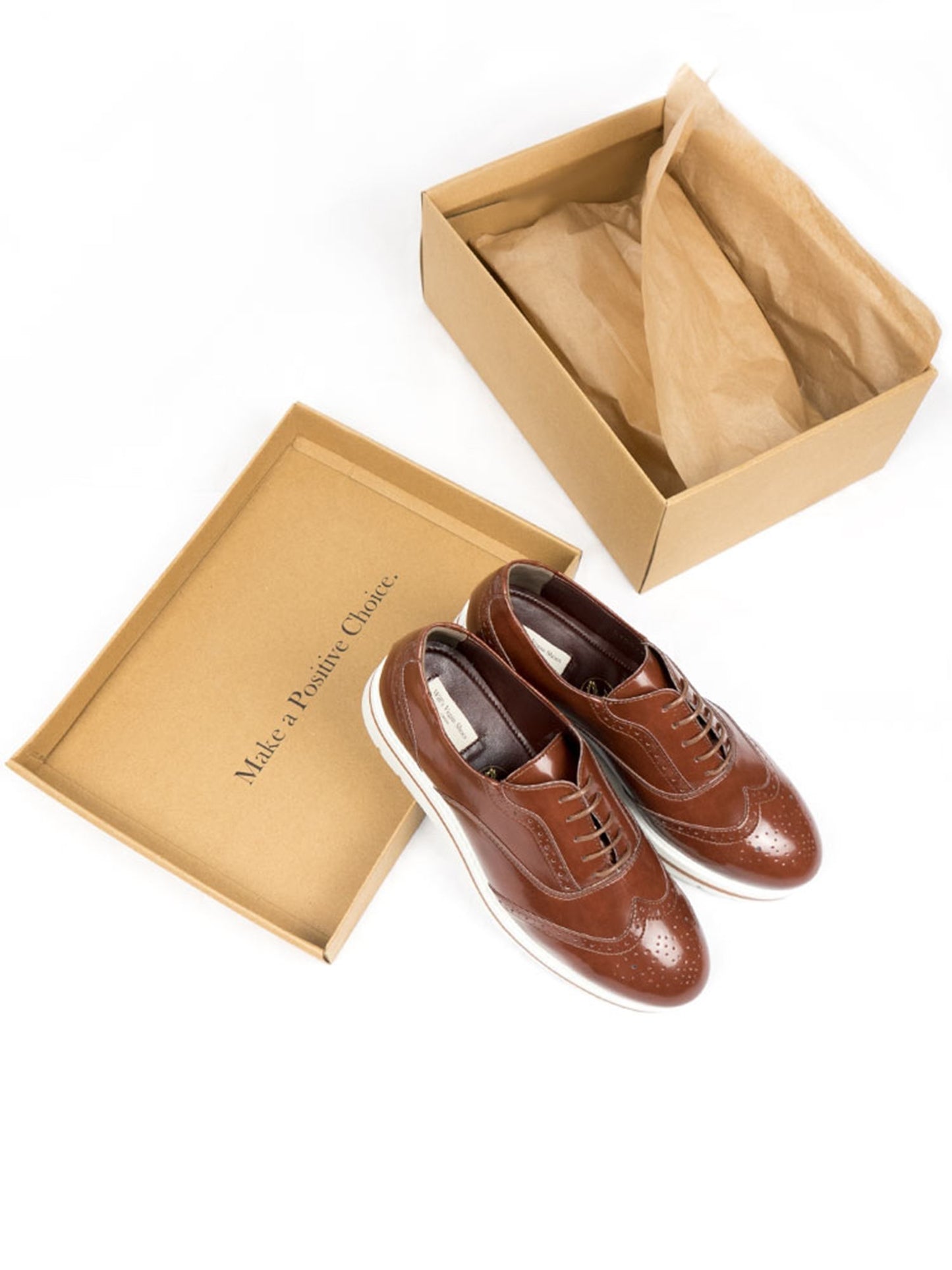 Flatform Brogues | Will's Vegan Shop