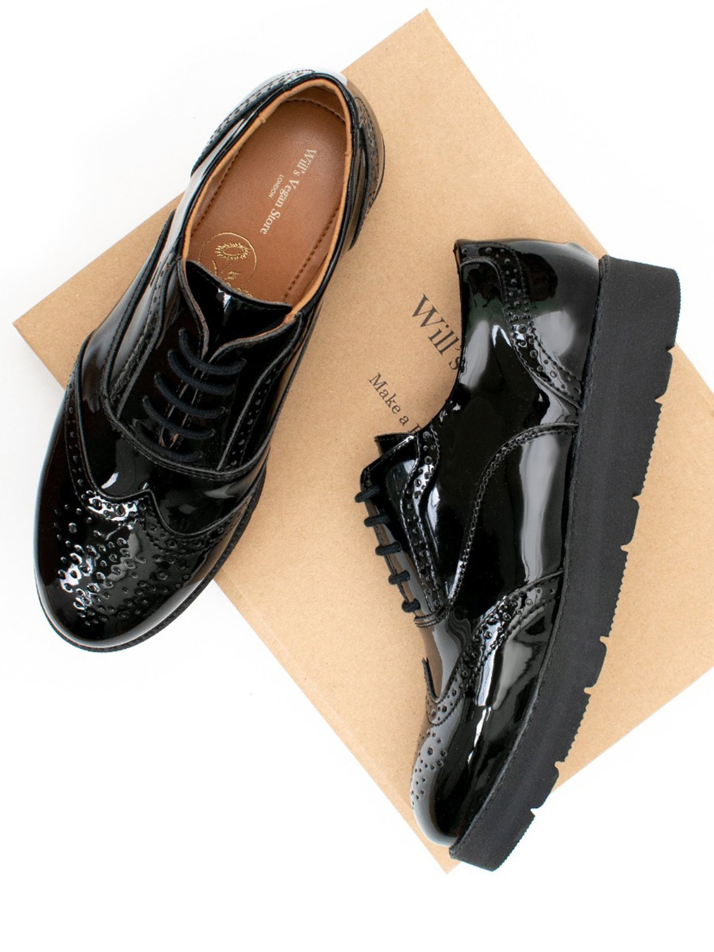Flatform Brogues | Will's Vegan Shop