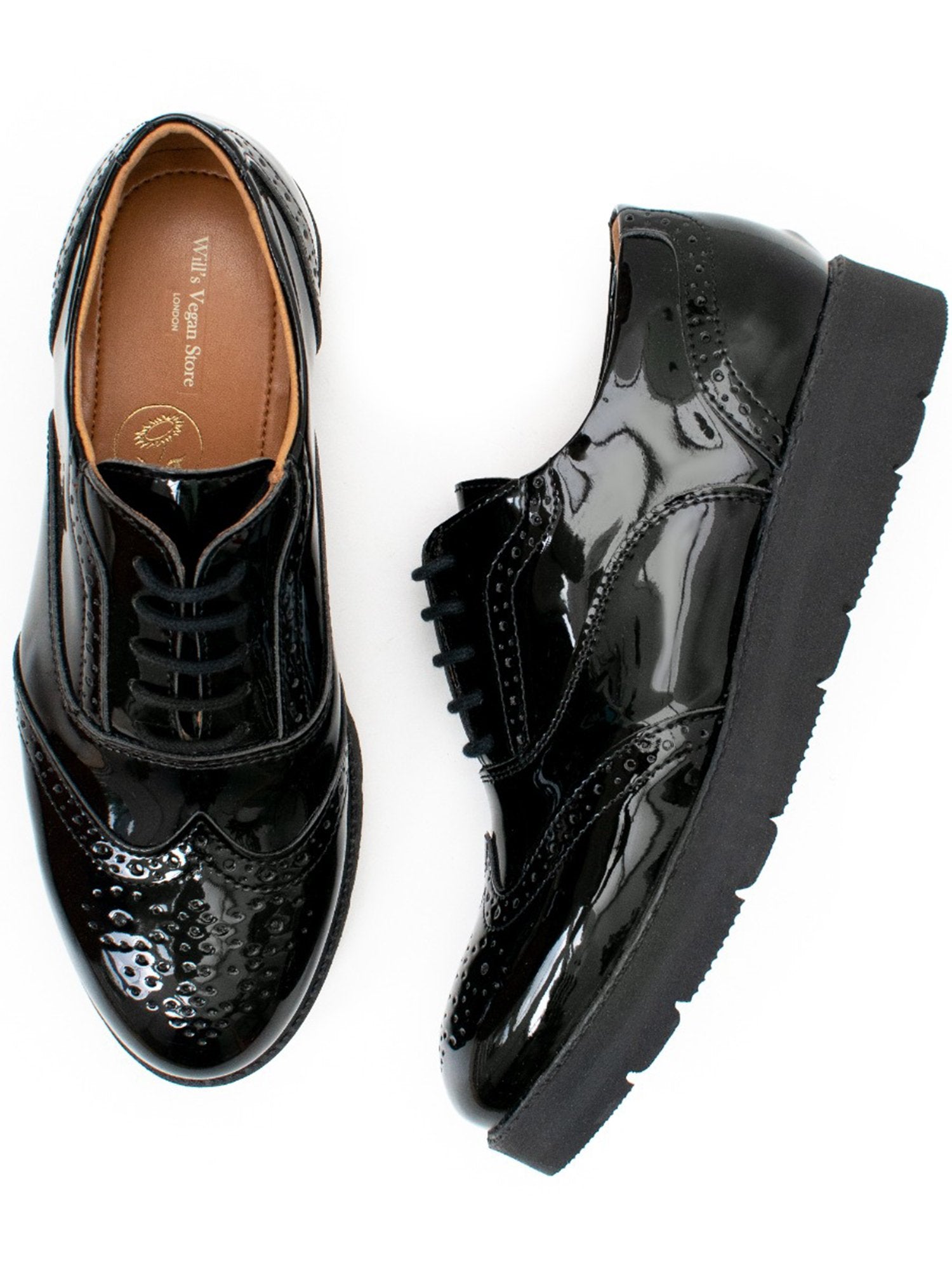 Flatform Brogues | Will's Vegan Shop