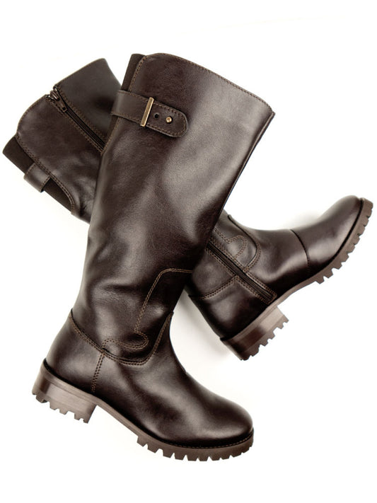 Deep Tread Knielange Stiefel | Vegane Stiefel