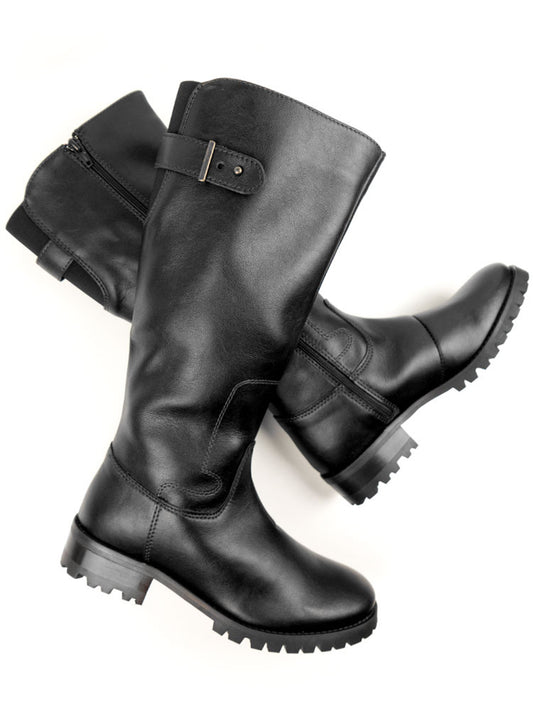 Deep Tread Knielange Stiefel | Vegane Stiefel