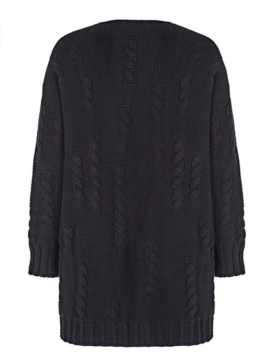 Recycelte Strickjacke aus Grobstrick | Vegane Mäntel und Jacken