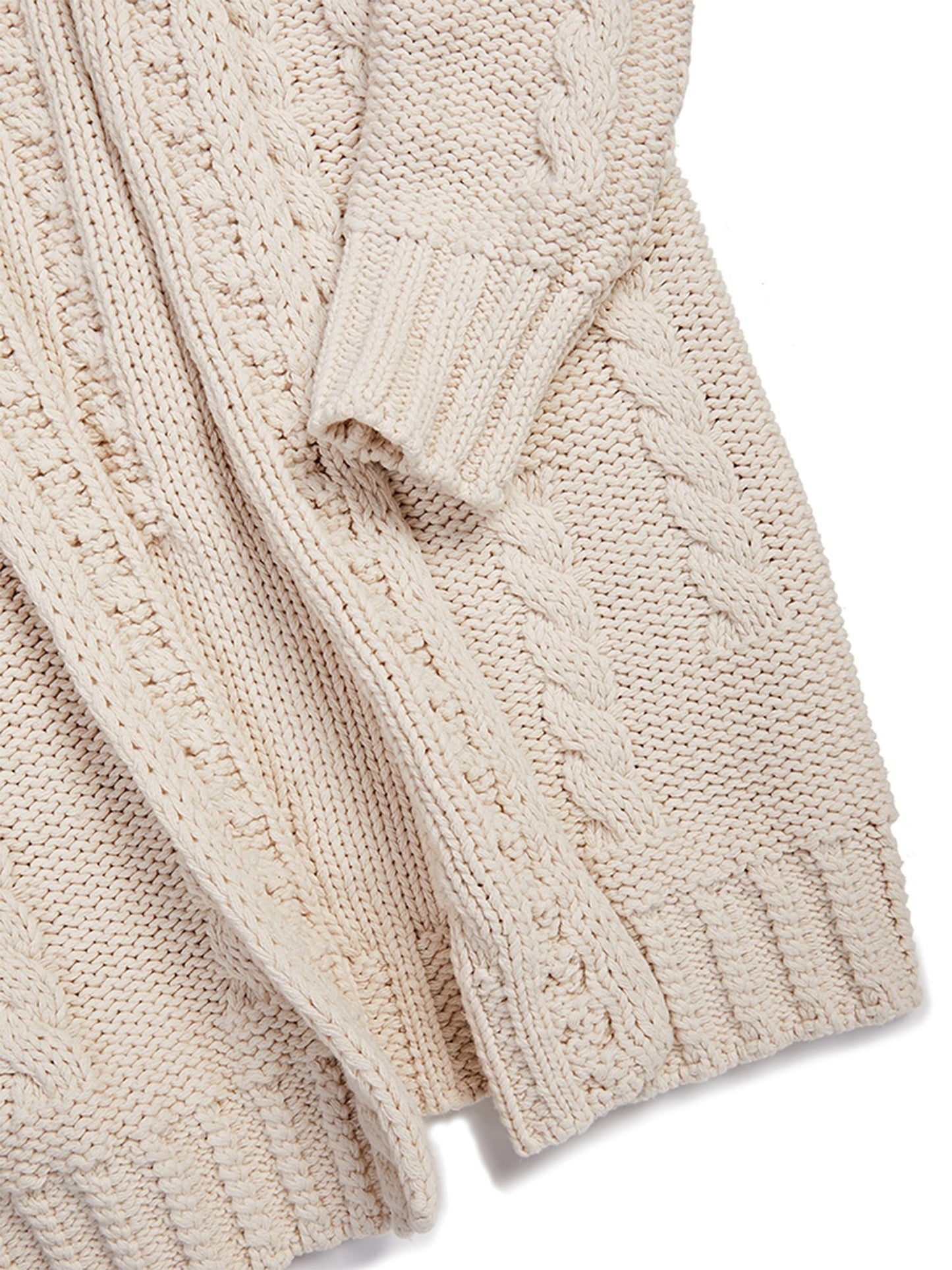 Recycelte Strickjacke aus Grobstrick | Will's Vegan Shop