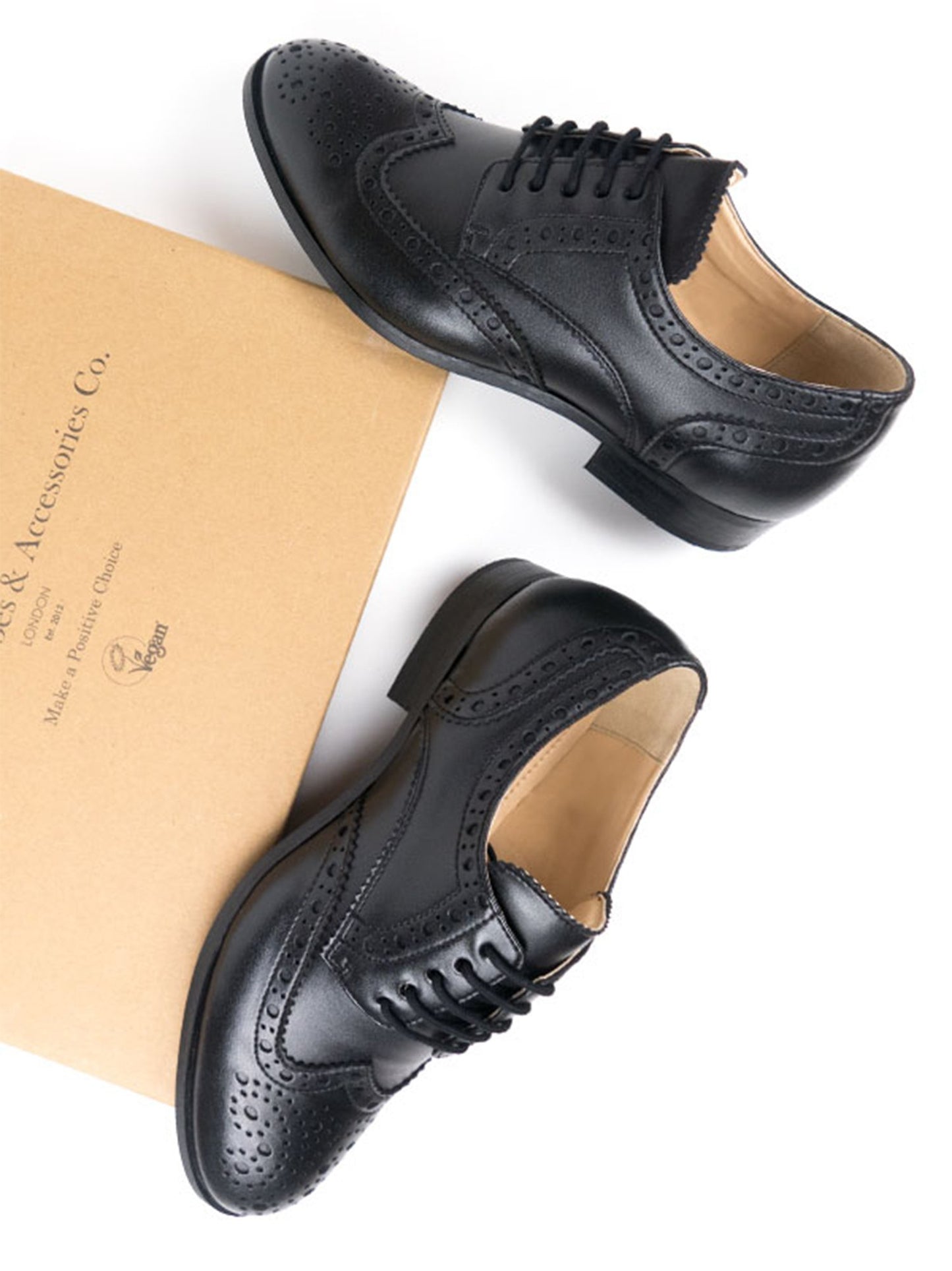 City Wingtip Brogue Oxfords | Will's Vegan Shop