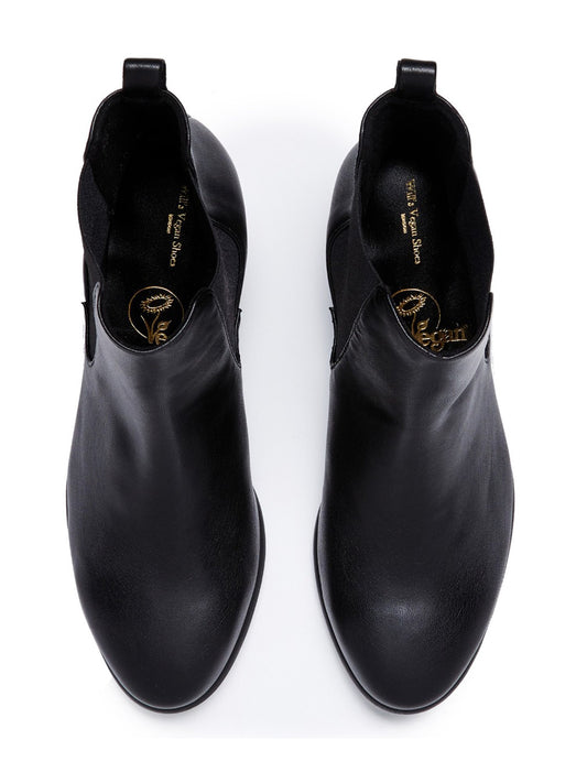 Chelsea-Stiefel mit mandelförmiger Spitze | Vegane Stiefel