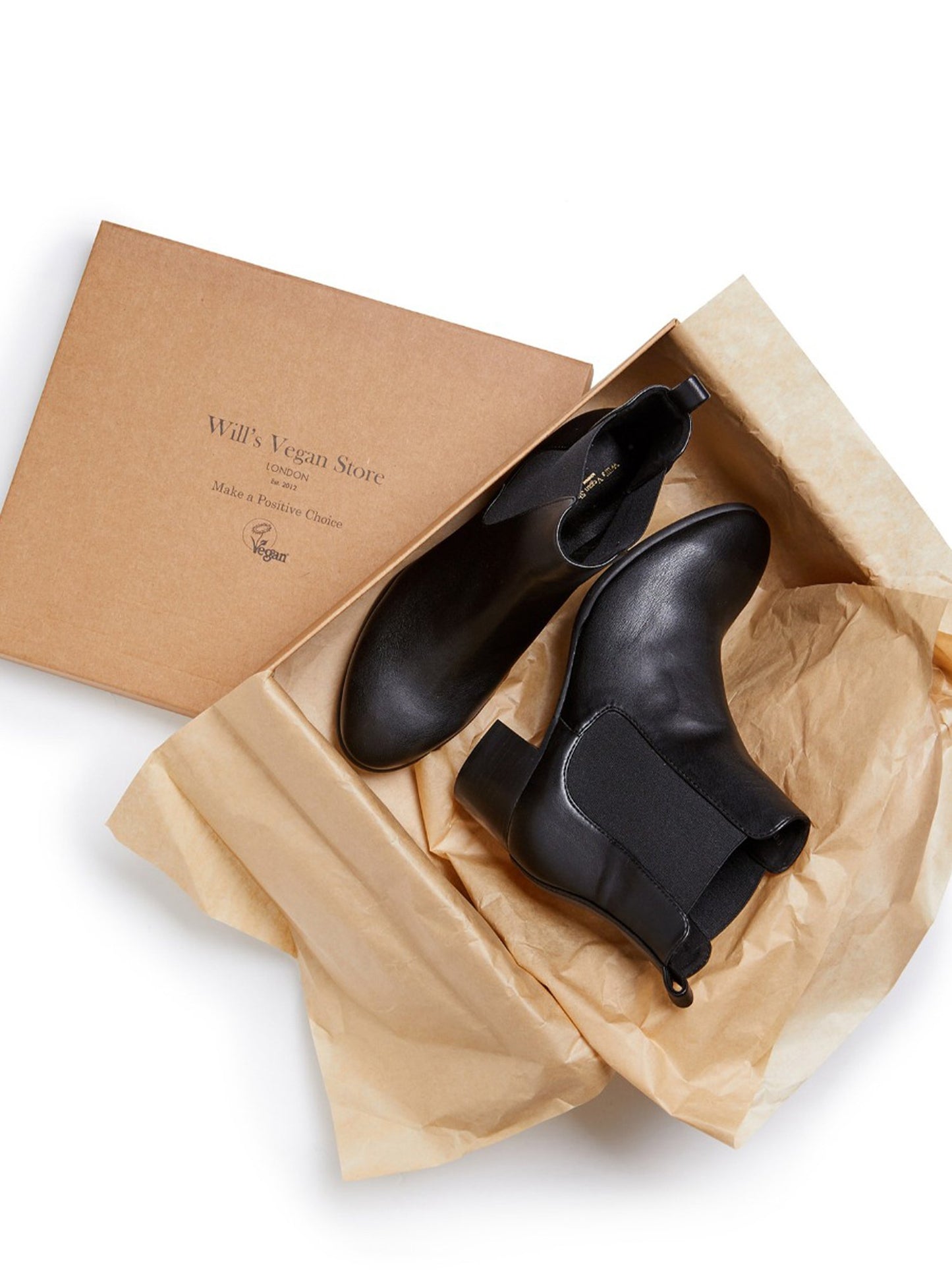 Chelsea-Stiefel mit mandelförmiger Spitze | Will's Vegan Shop