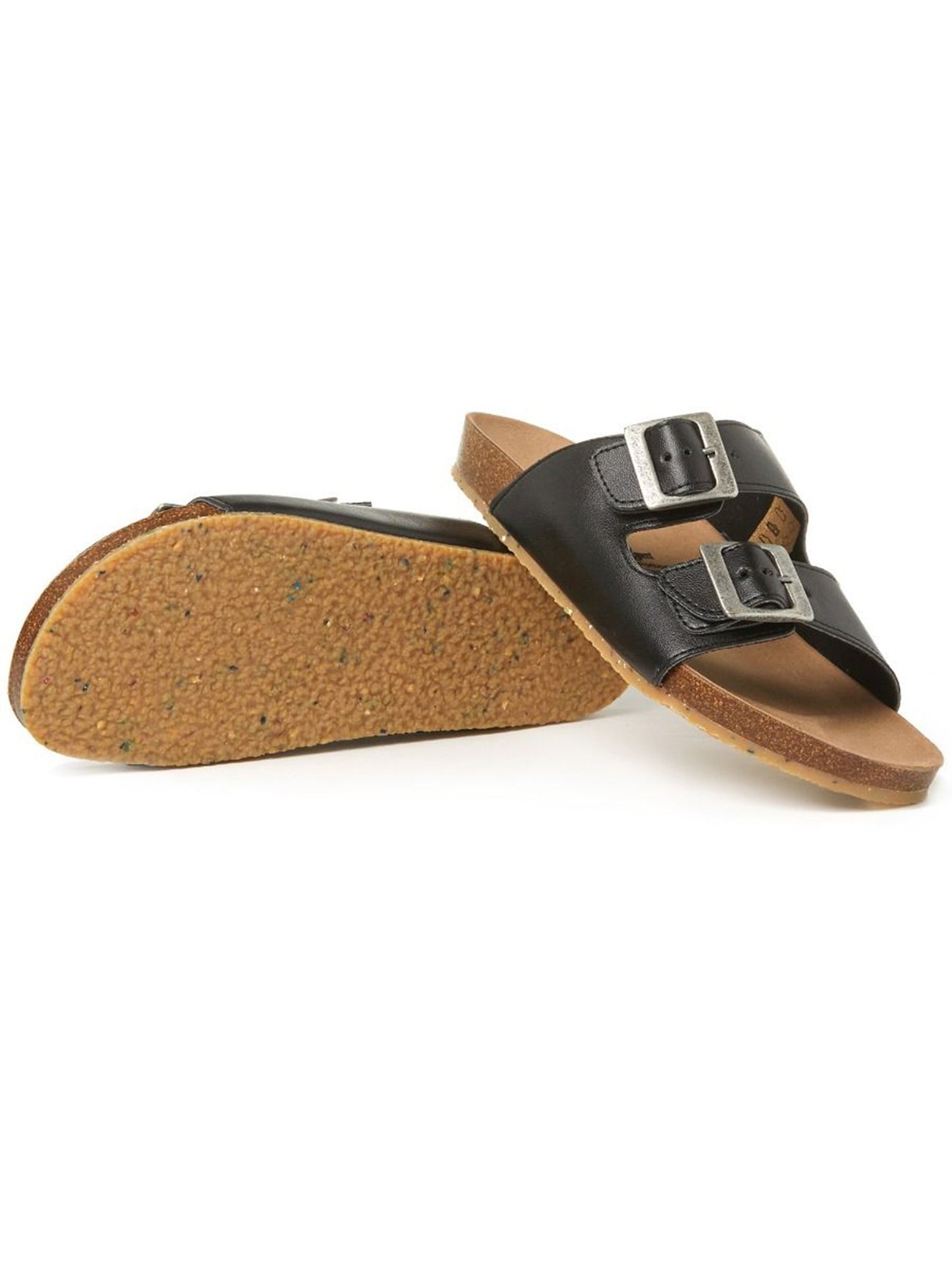 Zwei-Riemen-Fußbett-Sandalen | Will's Vegan Shop