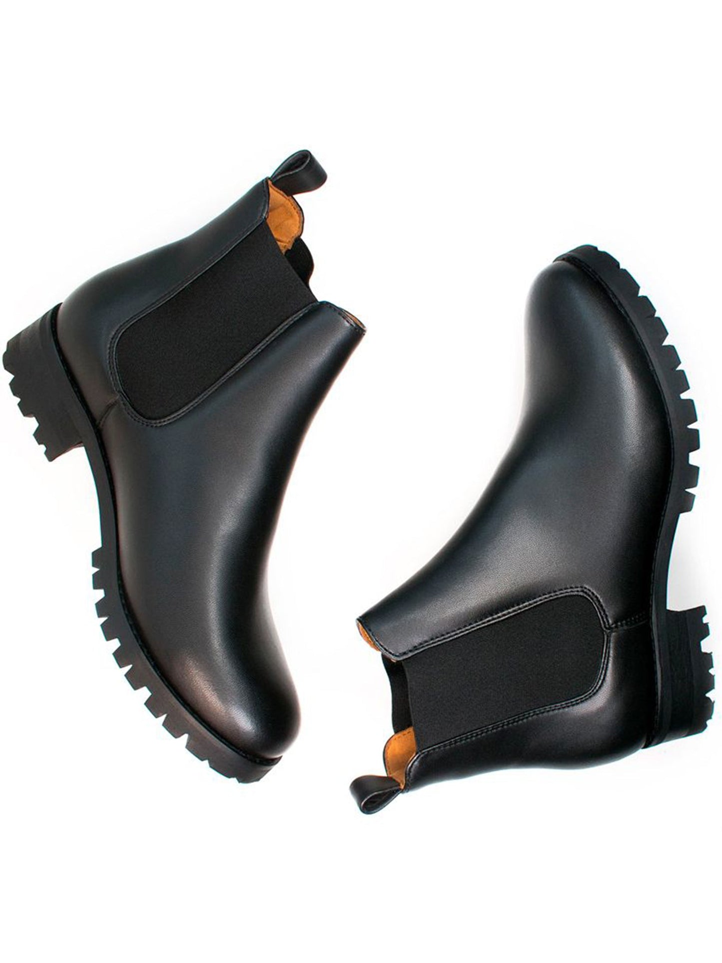 Weit geschnittene Luxe Deep Tread Chelsea-Stiefel