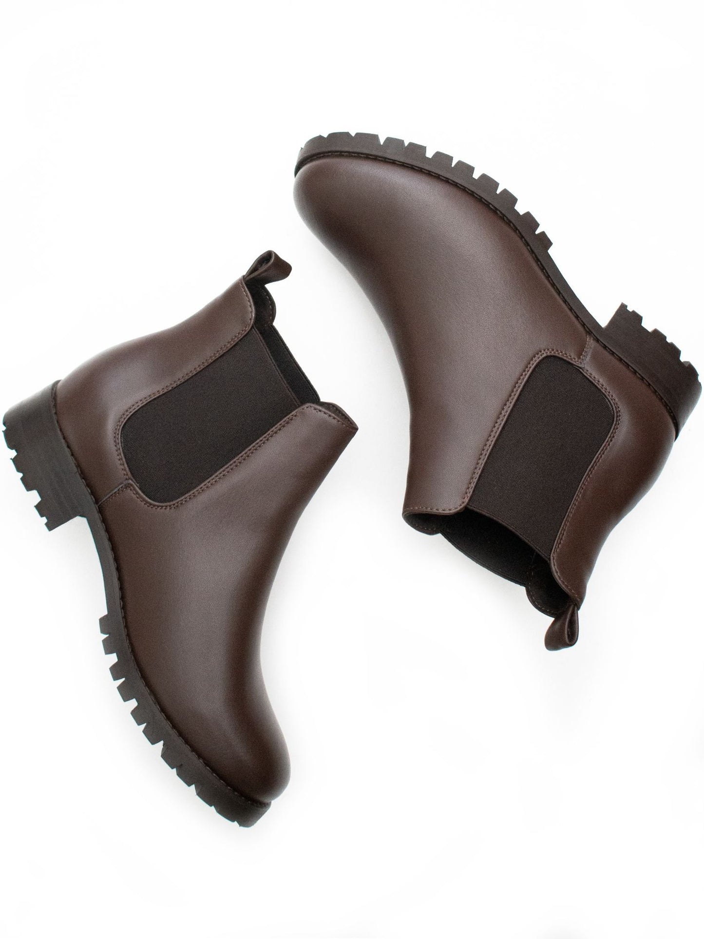 Luxe Chelsea-Stiefel mit tiefem Profil | Will's Vegan Shop