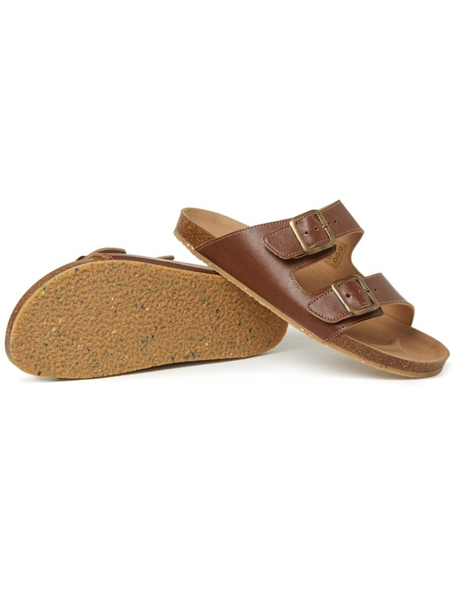 Zwei-Riemen-Fußbett-Sandalen | Will's Vegan Shop