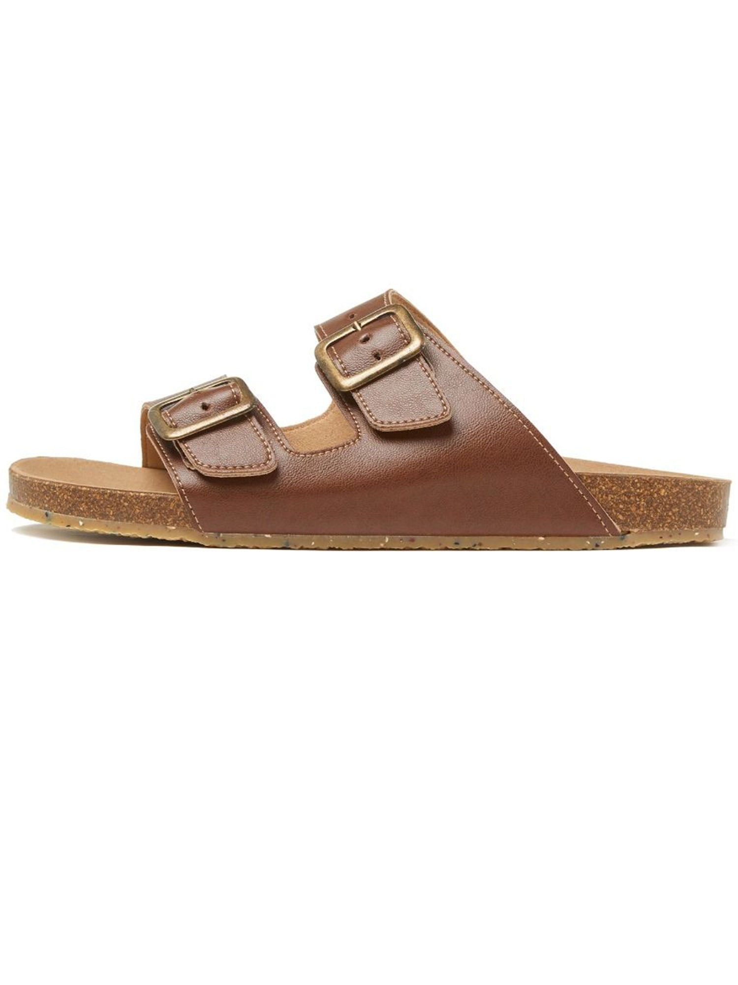 Zwei-Riemen-Fußbett-Sandalen | Will's Vegan Shop