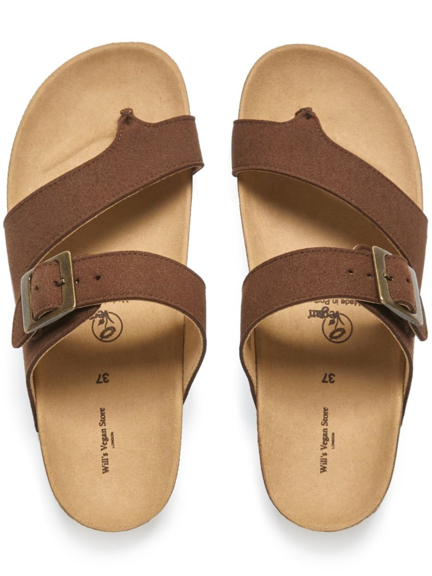 Zwei-Riemen-Zehensteg-Sandalen | Will's Vegan Shop