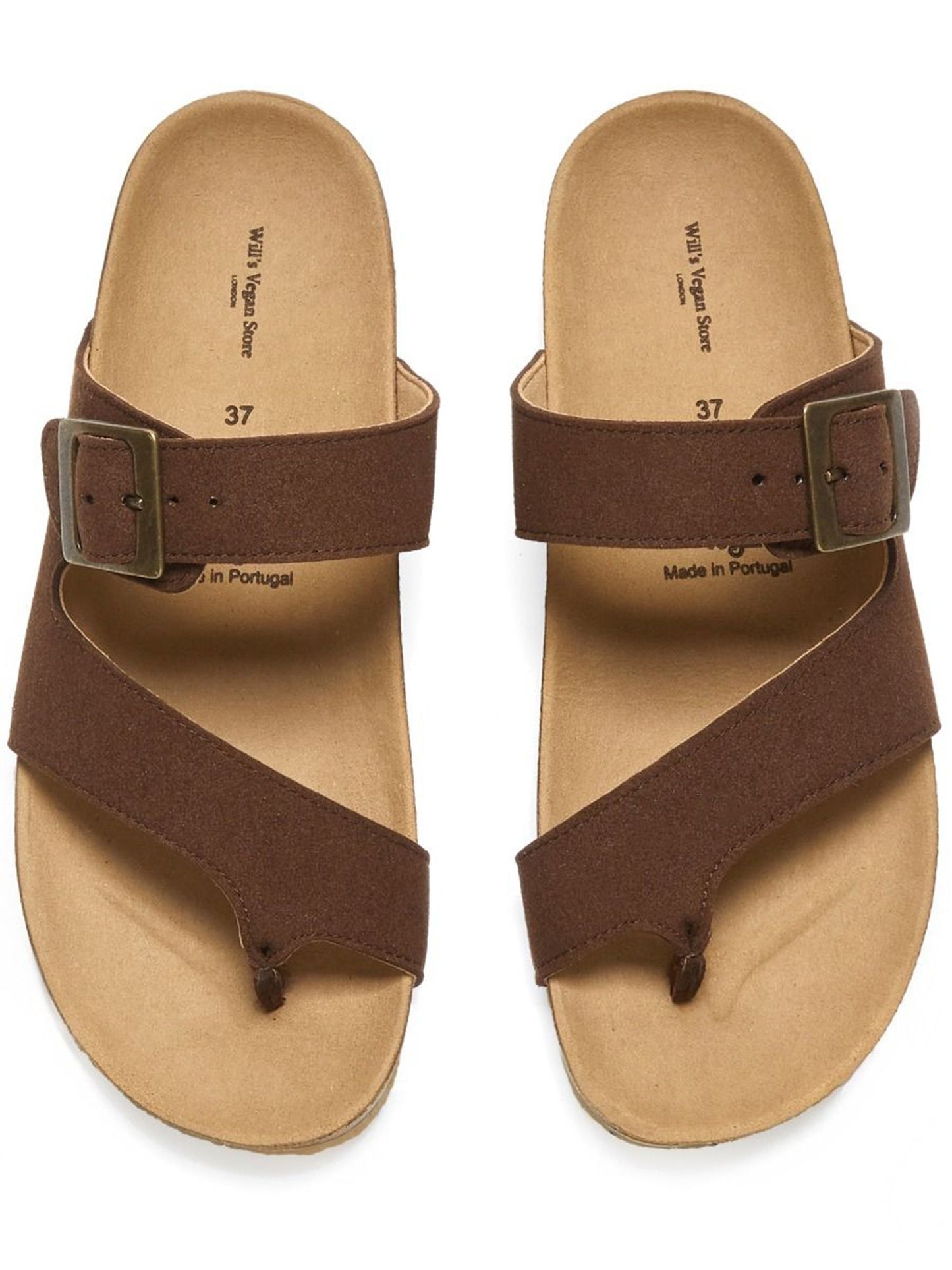 Zwei-Riemen-Zehensteg-Sandalen | Will's Vegan Shop