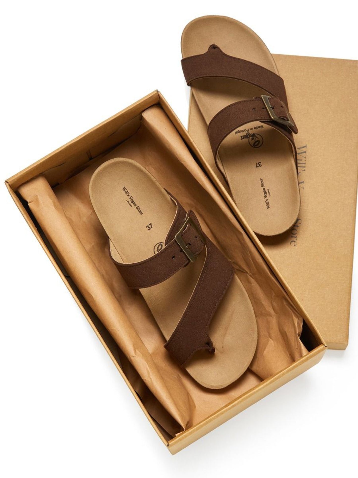 Zwei-Riemen-Zehensteg-Sandalen | Will's Vegan Shop