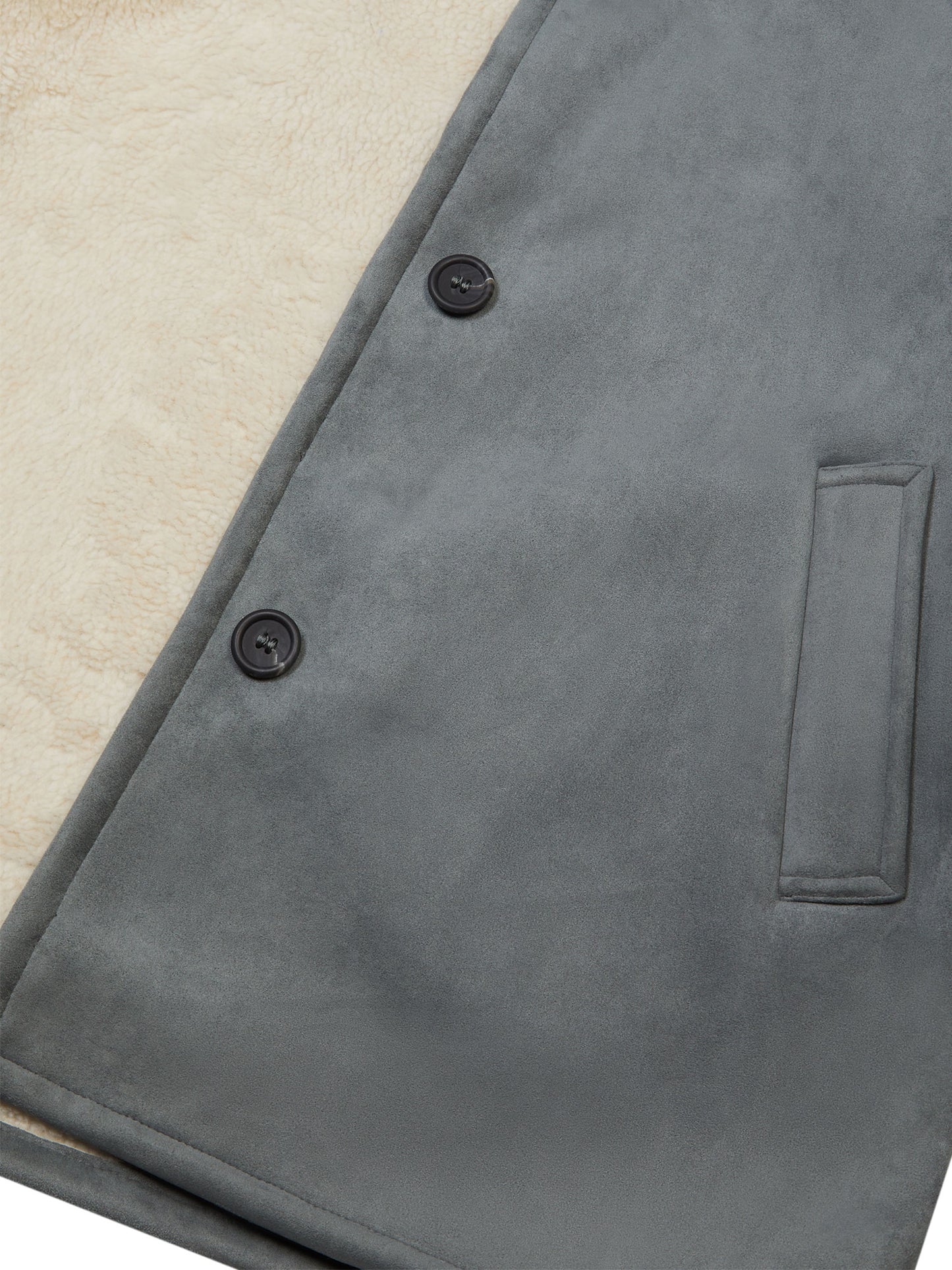 Manteau en peau de mouton végétalien recyclé