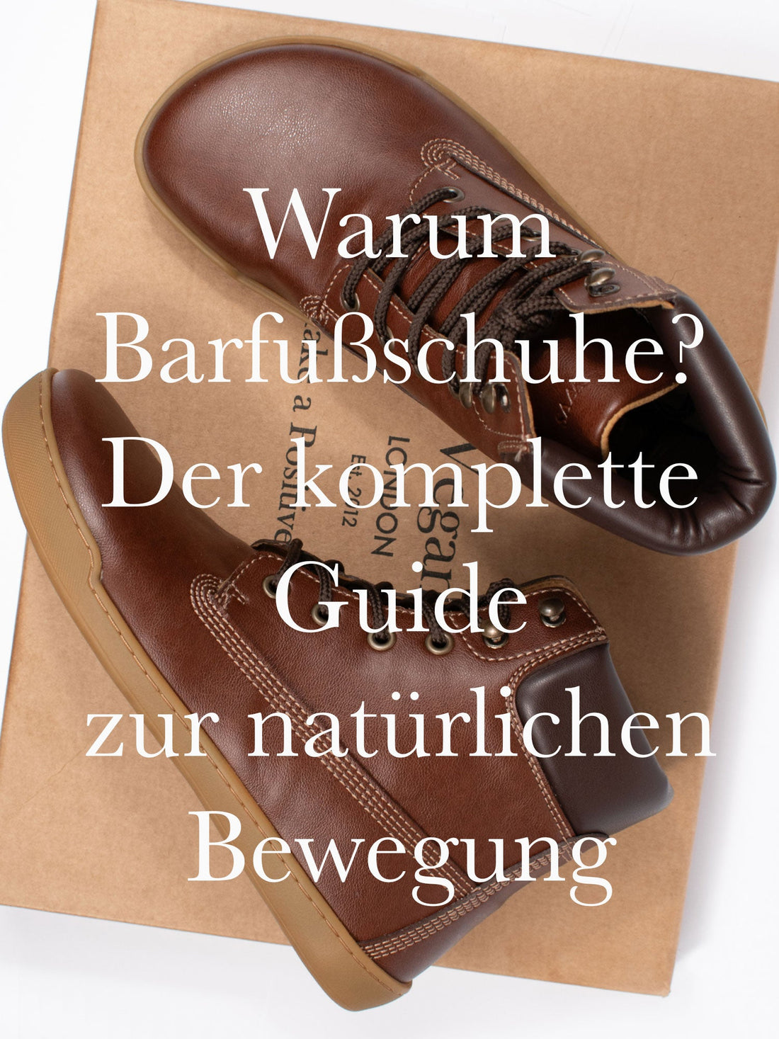 Will's Vegan Shoes Barefoot Dock Boots in kastanienbraunem veganen Leder mit breiter anatomischer Zehenbox und Zero-Drop-Sohle