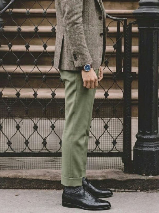 Weit geschnittene Oxford Brogues