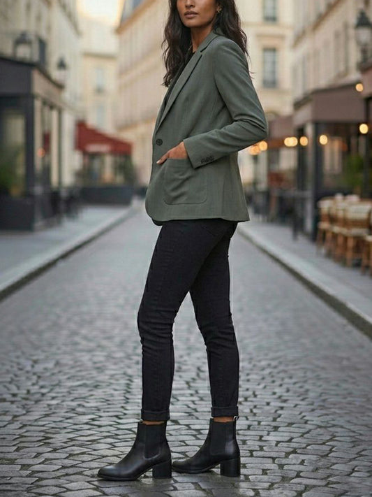Blazer aus veganer Wolle