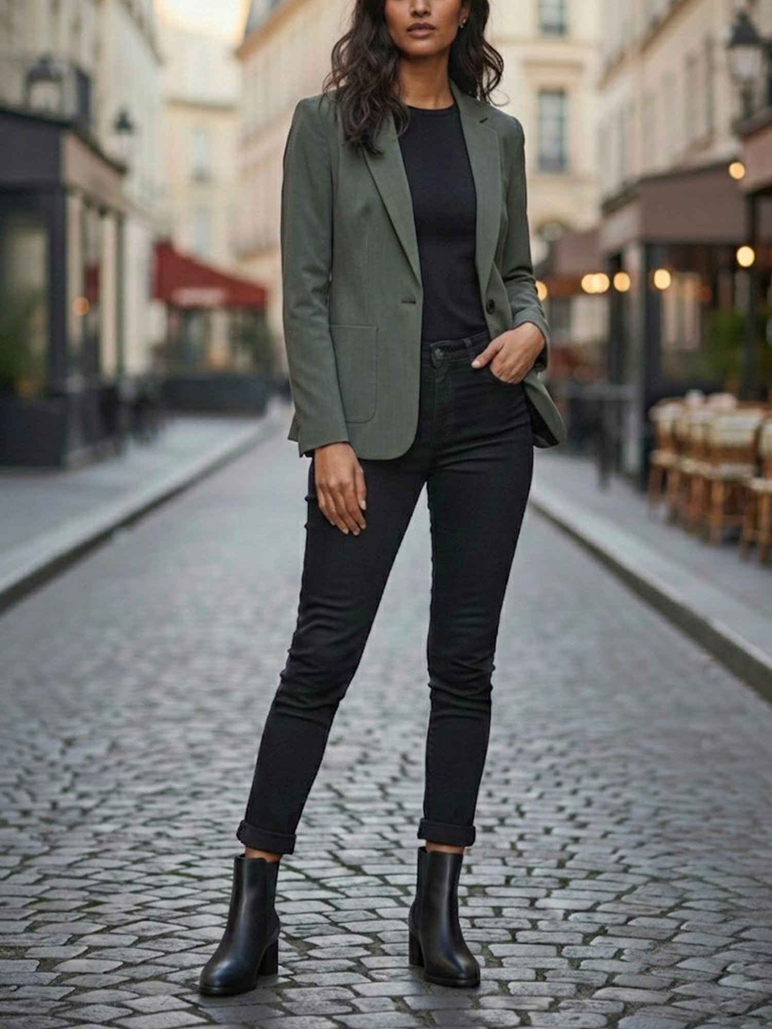 Blazer aus veganer Wolle