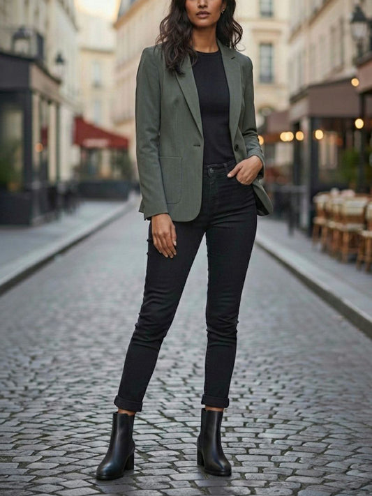 Blazer aus veganer Wolle